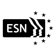 Logo ESN noir sur fond blanc