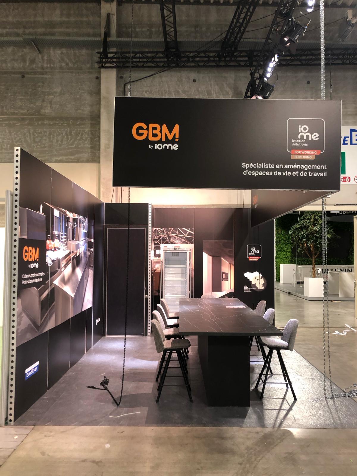 Décor de stand au Salon du Bâtiment en Belgique